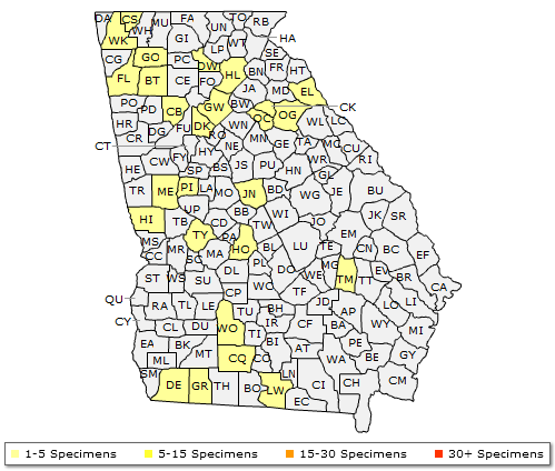The range of Celtis occidentalis
